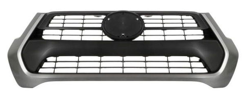 Toyota Hilux Pickup 2020-2024 Front Grille Matt Black With Painted Grey Surround