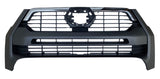 Toyota Hilux Pickup 2020-2024 Front Grille Matt Black With Chrome Upper Trim (Fits Invincible X Models Only)