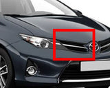 Toyota Auris 5 Door Hatchback 2013-2015 Front Top Grille Trim Chrome Driver Side R