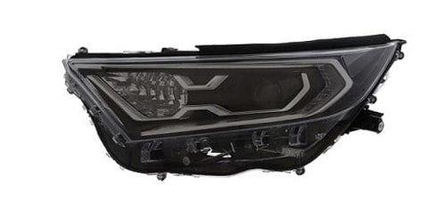 Toyota Rav-4 5 Door Estate 2019- Headlamp LED Type With LED Daytime Running Lamp Black Inner Passenger Side L