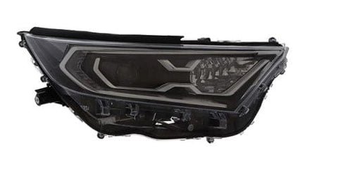 Toyota Rav-4 5 Door Estate 2019- Headlamp LED Type With LED Daytime Running Lamp Black Inner Driver Side R
