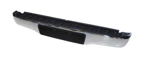 Toyota Hilux Pickup 2009-2012 Rear Bumper No Sensor Holes Chrome Type With Black Trim