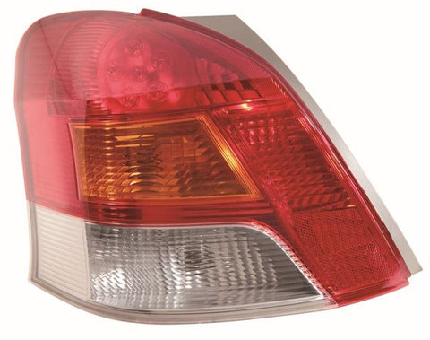 Toyota Yaris 3 Door Hatchback 2009-2011 Rear Lamp (Part LED Type) With Amber Indicator Passenger Side L