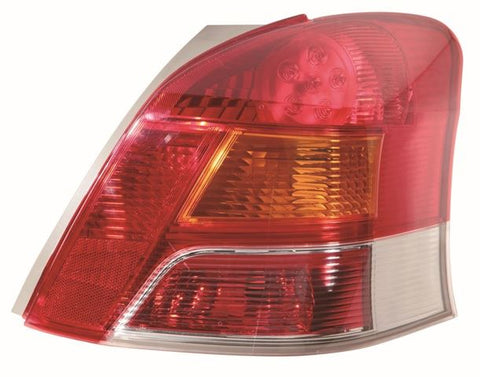 Toyota Yaris 5 Door Hatchback 2009-2011 Rear Lamp (Part LED Type) With Amber Indicator Driver Side R