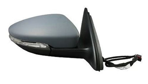 Volkswagen Beetle Hatchback 2012-2016 Door Mirror Electric Heated Manual Fold Primed Cover Driver Side R