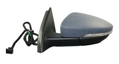 Volkswagen Passat Saloon 2011-2015 Door Mirror Manual Fold Electric Heated - Primed Cover Passenger Side L
