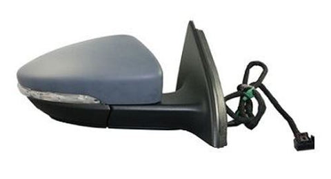 Volkswagen Passat Estate 2011-2015 Door Mirror Manual Fold Electric Heated - Primed Cover Driver Side R