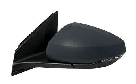 Volkswagen Polo 5 Door Hatchback 2018-2021 Door Mirror Electric Heated Power Fold For Models With Blind Spot Assist System With Primed Cover Passenger Side L