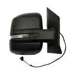 Man TGE Van 2018- Door Mirror Manual Not Heated Short Arm With LED Indicator Black Cover Driver Side R