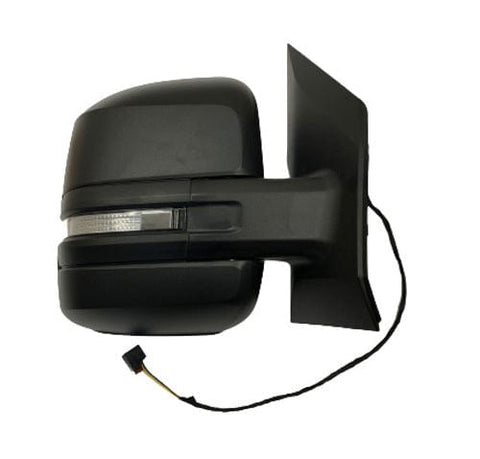 Man TGE Van 2018- Door Mirror Manual Not Heated Short Arm With LED Indicator Black Cover Driver Side R