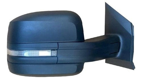 Man TGE Van 2018- Door Mirror Manual Not Heated Long Arm With LED Indicator Black Cover Driver Side R