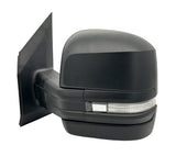 Man TGE Van 2018- Door Mirror Electric Heated Long Arm With LED Indicator Black Cover Passenger Side L