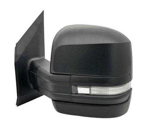 Man TGE Van 2018- Door Mirror Electric Heated Long Arm With LED Indicator Black Cover Passenger Side L