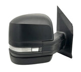 Volkswagen Crafter Van 2017- Door Mirror Electric Heated Long Arm With LED Indicator Black Cover Driver Side R