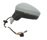 Volkswagen Tiguan Estate 2016-2020 Door Mirror Electric Heated Manual Fold No Foot Lamp No Memory No Lane Assist Primed Cover Passenger Side L