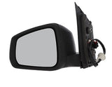 Volkswagen Caddy Van 2021- Door Mirror Electric Heated Power Fold No Blind Spot System - Black Cover Passenger Side L