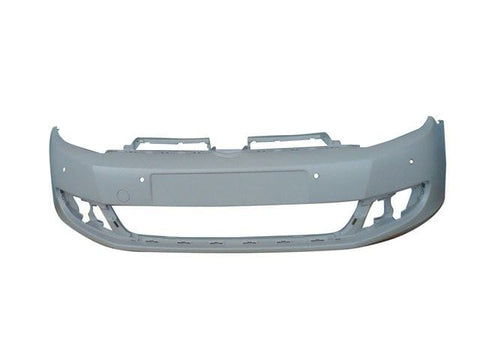 Volkswagen Golf 5 Door Hatchback 2009-2013 MK6 Front Bumper With Sensor Holes No Wash Jet Holes No Park Assist Holes (Not GTD or GTi or R Models) Primed