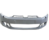 Volkswagen Golf 3 Door Hatchback 2009-2013 MK6 Front Bumper With Sensor Holes With Wash Jet Holes With Park Assist Holes (Not GTD or GTi or R Models) Primed
