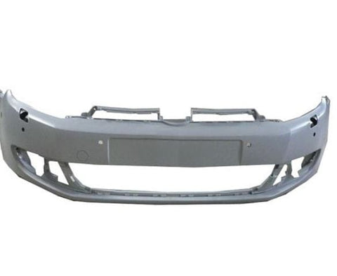 Volkswagen Golf 3 Door Hatchback 2009-2013 MK6 Front Bumper With Sensor Holes With Wash Jet Holes With Park Assist Holes (Not GTD or GTi or R Models) Primed