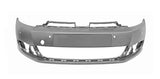 Volkswagen Golf 3 Door Hatchback 2009-2013 MK6 Front Bumper With Sensor Holes No Wash Jet Holes With Park Assist Holes (Not GTD or GTi or R Models) Primed