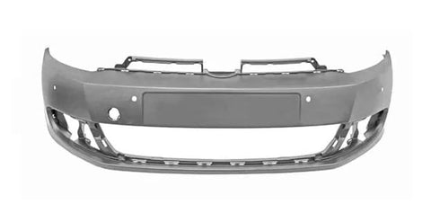 Volkswagen Golf 3 Door Hatchback 2009-2013 MK6 Front Bumper With Sensor Holes No Wash Jet Holes With Park Assist Holes (Not GTD or GTi or R Models) Primed