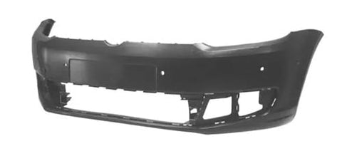 Volkswagen Caddy Van 2010-2015 Front Bumper With Sensor Holes No Wash Jet Holes With Park Assist Holes (Not R-Line Models) Primed
