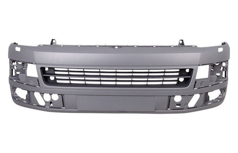 Volkswagen Caravelle MPV 2010-2015 Front Bumper With Wash Jet Holes With Sensor Holes Smooth Primed