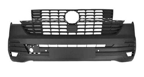 Volkswagen Transporter Van 2020-2024 Front Bumper With Sensor Holes - Textured