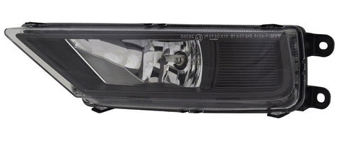 Volkswagen Tiguan Allspace Estate 2017-2022 Fog Lamp Halogen H8 Type With Static Cornering Lamp Black Passenger Side L