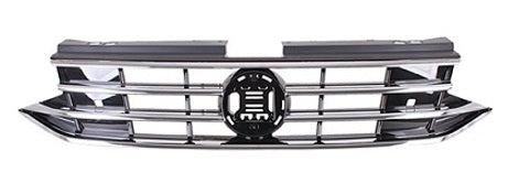 Volkswagen Tiguan Estate 2020-2024 Front Grille With Chrome Trim 