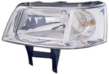 Volkswagen Transporter Van 2003-2010 T5 Headlamp Halogen H4 Single Reflector Type Passenger Side L