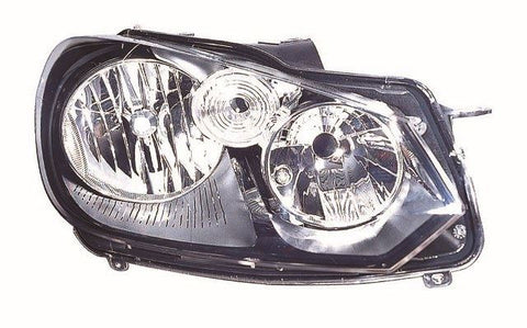 Volkswagen Golf Cabriolet 2011-2016 Headlamp Halogen H7 & H15 (Incudes Motor) Driver Side R