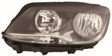 Volkswagen Caddy Van 2010-2015 Headlamp Halogen H15 & H7 Twin Reflector Type (Incudes Motor) Passenger Side L