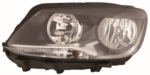 Volkswagen Caddy Van 2010-2015 Headlamp Halogen H15 & H7 Twin Reflector Type (Incudes Motor) Passenger Side L