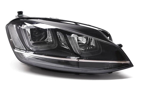 Volkswagen Golf 5 Door Hatchback 2013-2017 Headlamp Bi-Xenon With Dynamic Cornering With LED DRL (Not GTi Models) Driver Side R
