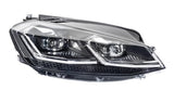 Volkswagen Golf 5 Door Hatchback 2017-2020 MK7 Facelift Headlamp LED Type With Dynamic Bending Lamp Not Adaptive Driver Side R
