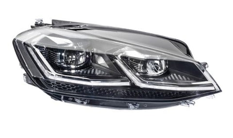 Volkswagen Golf 5 Door Hatchback 2017-2020 MK7 Facelift Headlamp LED Type With Dynamic Bending Lamp Not Adaptive Driver Side R