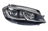 Volkswagen Golf 3 Door Hatchback 2017-2020 Headlamp LED With Adaptive Lighting With Dynamic Bending Lamp (Not GTD or GTE or Gti or R Models) Driver Side R