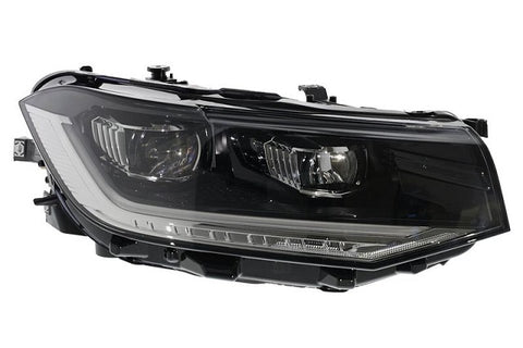 Volkswagen T-Cross Hatchback 2019-2024 Headlamp LED Black & Chrome Driver Side R