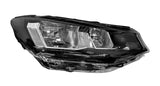 Volkswagen Caddy Life MPV 2020- Headlamp Halogen H7 H15 Twin Reflector Type With Halogen Daytime Running Lamp Driver Side R