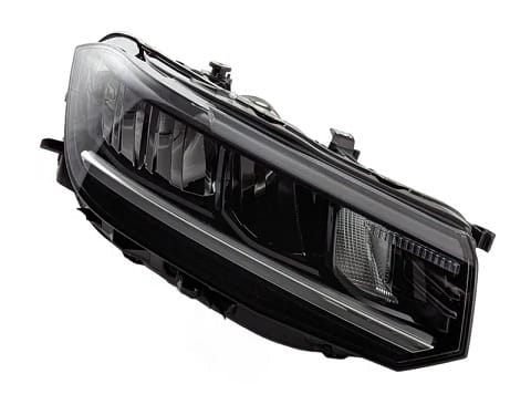 Volkswagen T-Cross Hatchback 2023- Headlamp LED Type With LED Daytime Running Lamp Black & Chrome Driver Side R