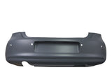 Volkswagen Polo 5 Door Hatchback 2009-2014 Rear Bumper With 4 Sensor Holes With Exhaust Cut Out (Not Bluemotion or R-Line Models) Primed