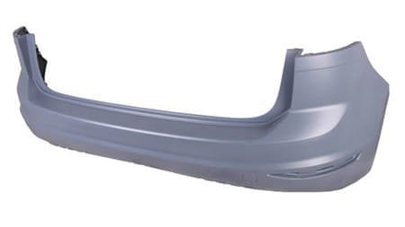 Volkswagen Golf SV Hatchback 2014-2018 Rear Bumper No Sensor Holes - Primed