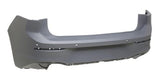 Volkswagen Golf 5 Door Hatchback 2024- Rear Bumper With 4 Sensor Holes No Park Assist Holes With Template To Drill Holes (Life & Match & Style Models) Primed