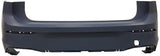 Volkswagen Golf 5 Door Hatchback 2024- Rear Bumper No Sensor Holes No Park Assist Holes With Template To Drill Holes (GTE & GTI & R-Line Models) Primed