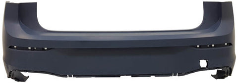 Volkswagen Golf 5 Door Hatchback 2024- Rear Bumper No Sensor Holes No Park Assist Holes With Template To Drill Holes (GTE & GTI & R-Line Models) Primed