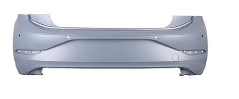 Volkswagen Polo 5 Door Hatchback 2021- Rear Bumper With 4 Sensor Holes No Park Assist Holes With Template To Drill Holes Primed