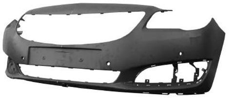 Vauxhall Insignia Saloon 2013-2014 Front Bumper With 4 Sensor Holes No Park Assist Holes No Wash Jet Holes (With Template To Drill Holes) Design & Elite & Exclusiv & SE Models - Primed 