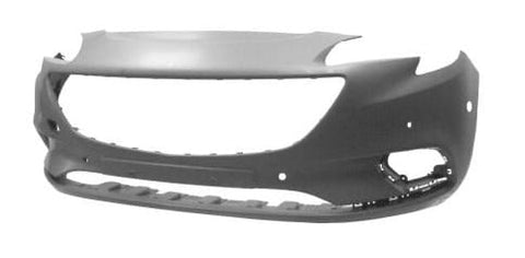Vauxhall Corsa 3 Door Hatchback 2014-2019 Front Bumper With Sensor Holes With Park Assist Holes (Not VXR Models) Primed