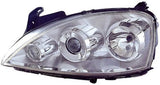 Vauxhall Corsa 3 Door Hatchback 2003-2006 Headlamp Halogen Projector Type With Twin Reflector Passenger Side L
